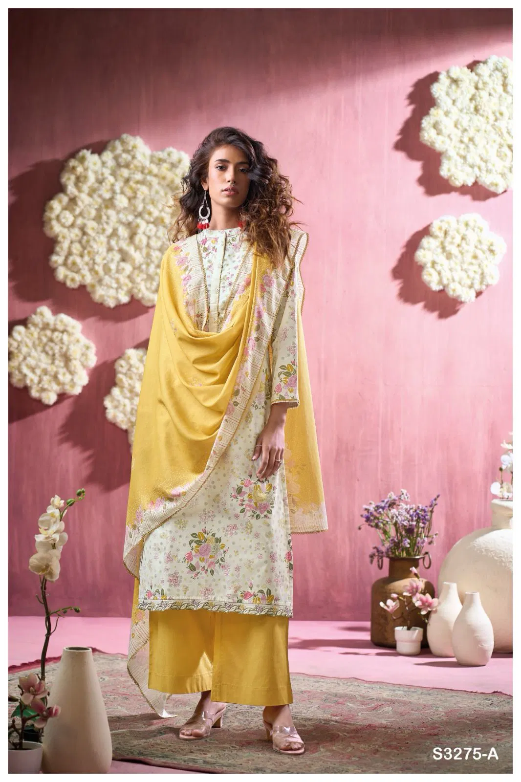 Ganga Abuor Cotton Printed Embroidered Salwar Suit Collection